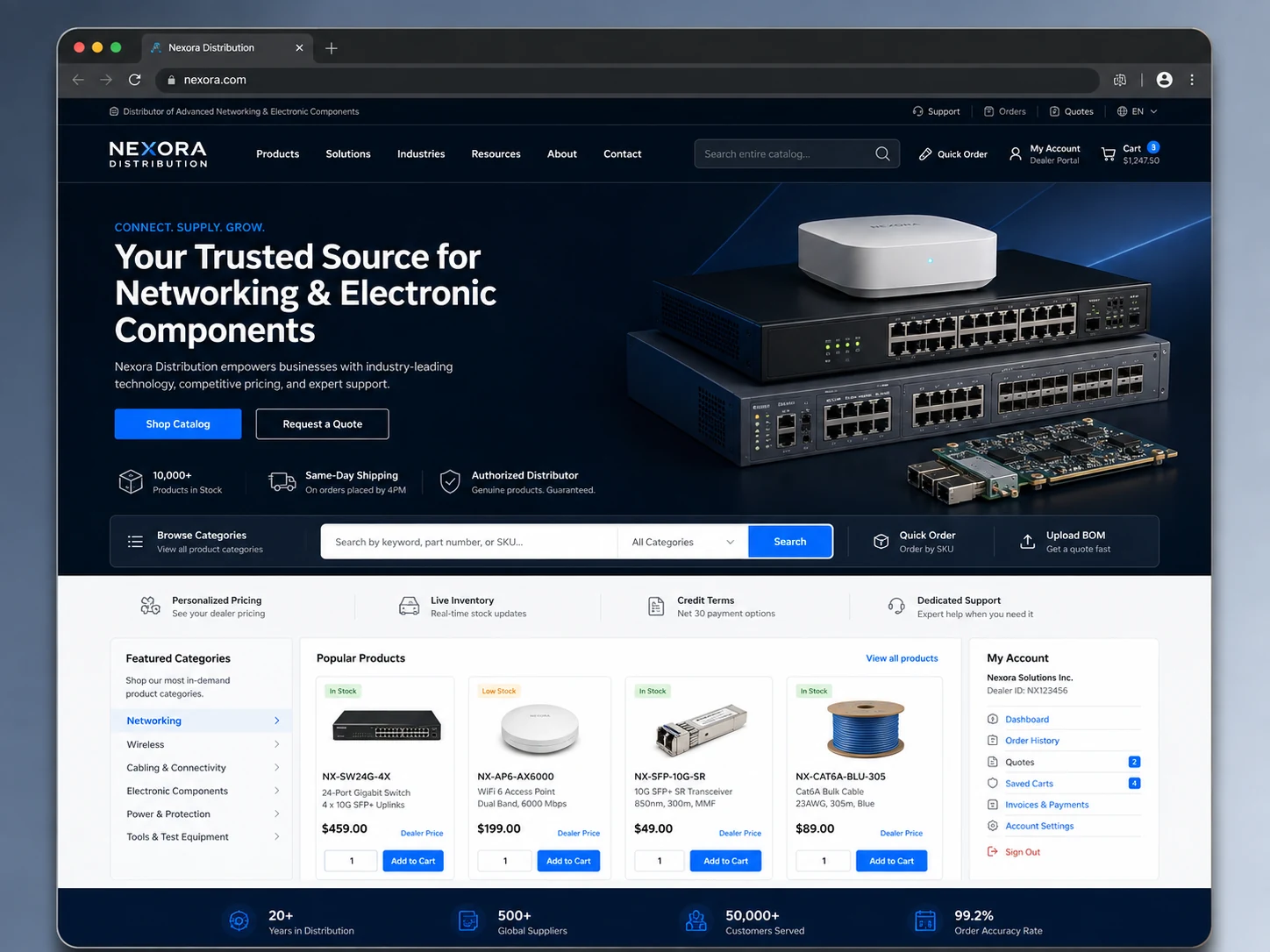 VacuPro Industrial — Industrial Vacuum / Cleaning Equipment concept website preview