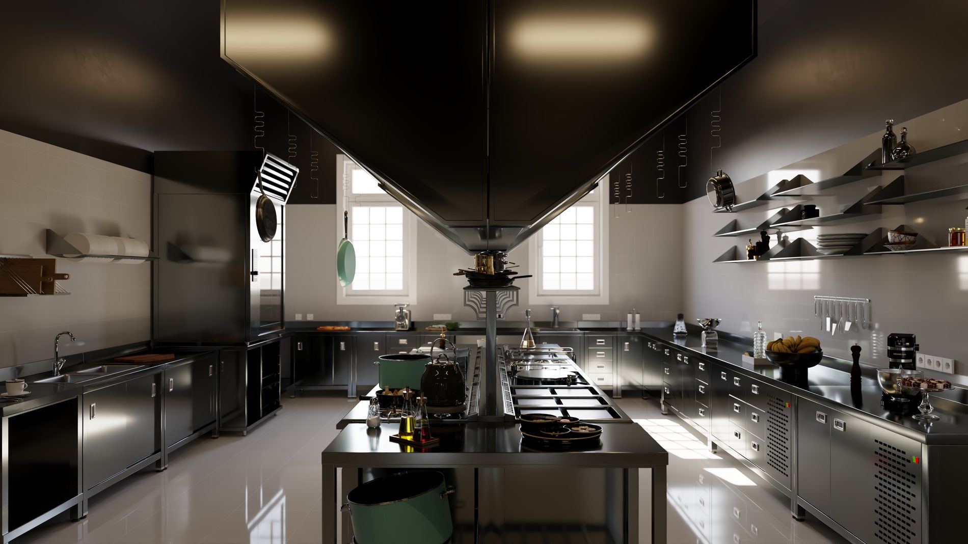 Hotel kitchen render 10