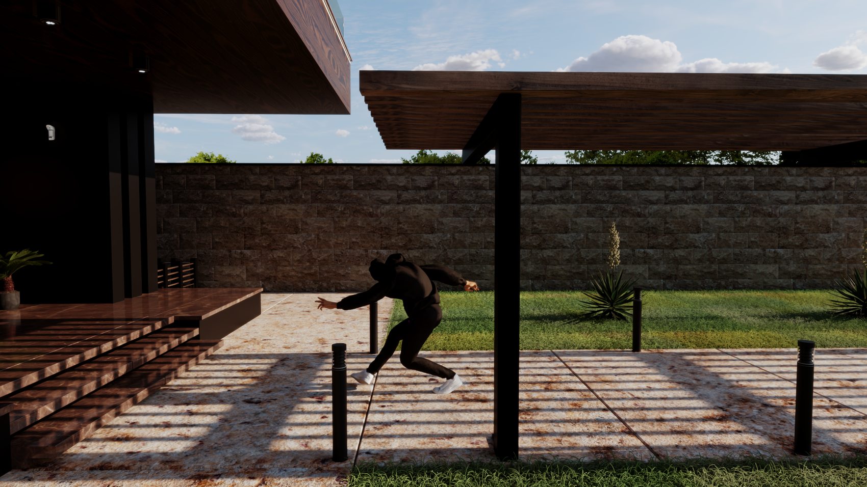 Villa exterior render 03