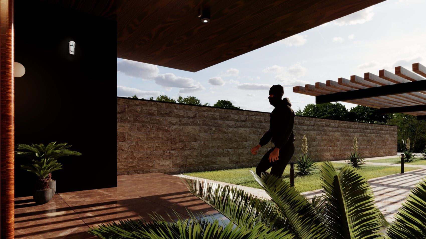 Villa exterior render 04