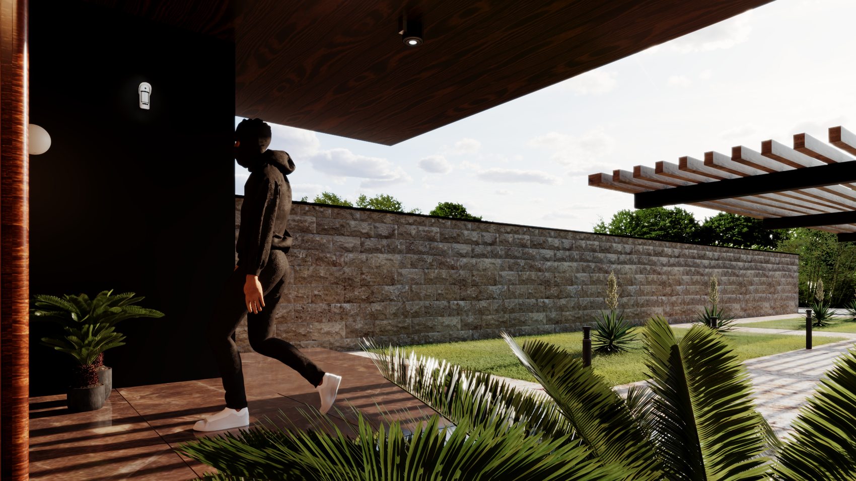 Villa exterior render 05