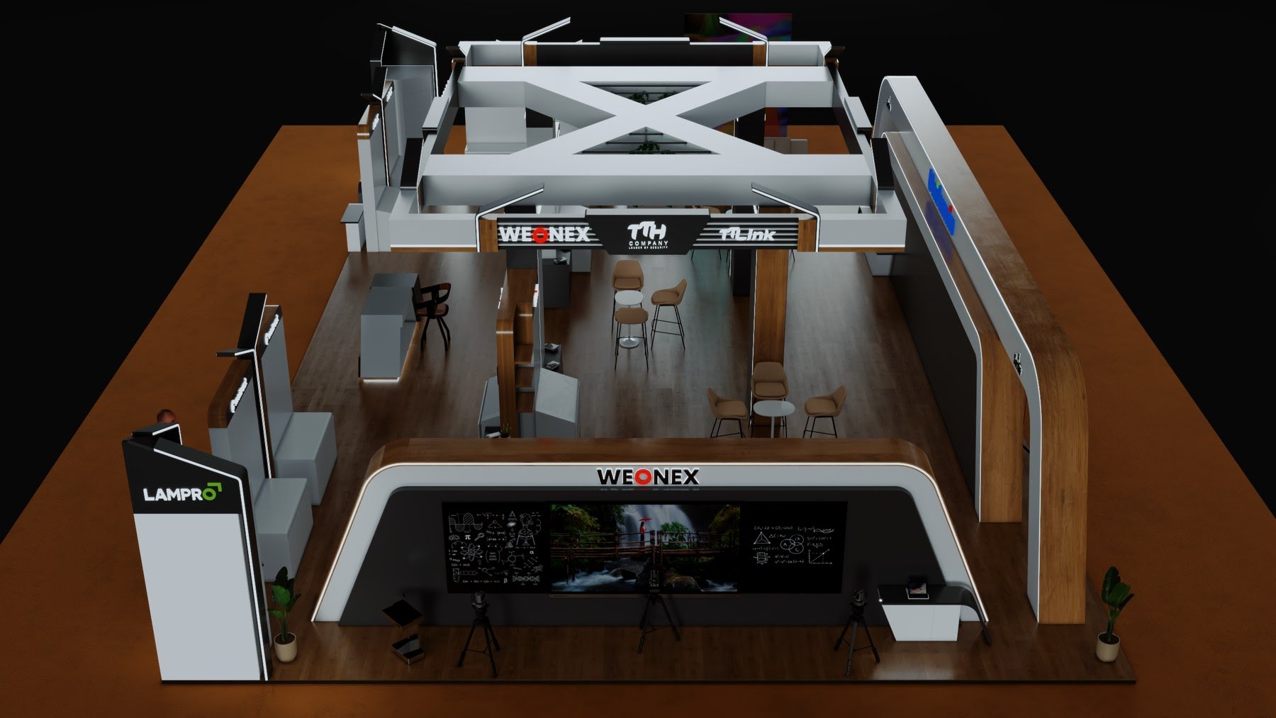 3D stand render view