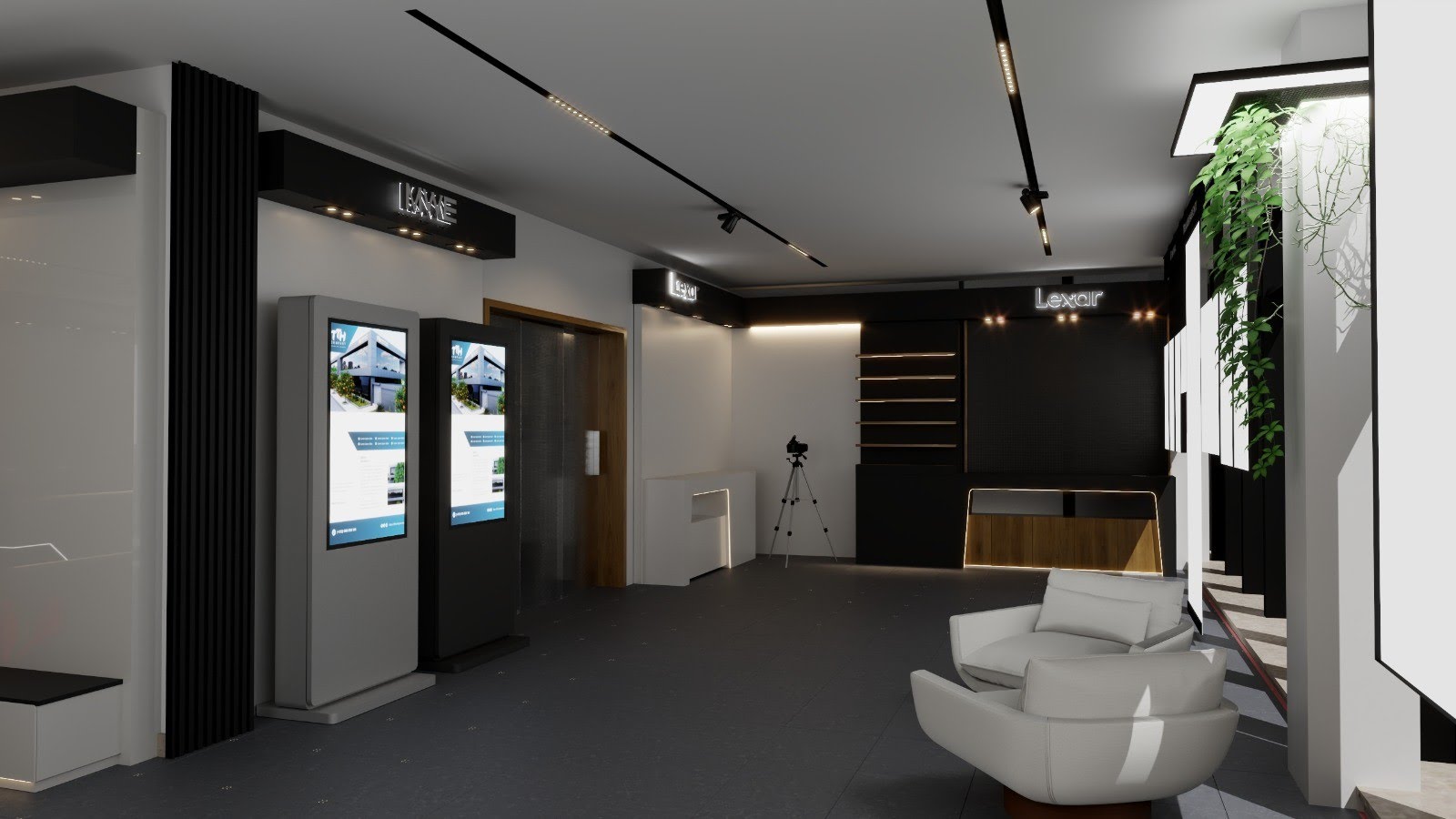 Display wall and customer journey